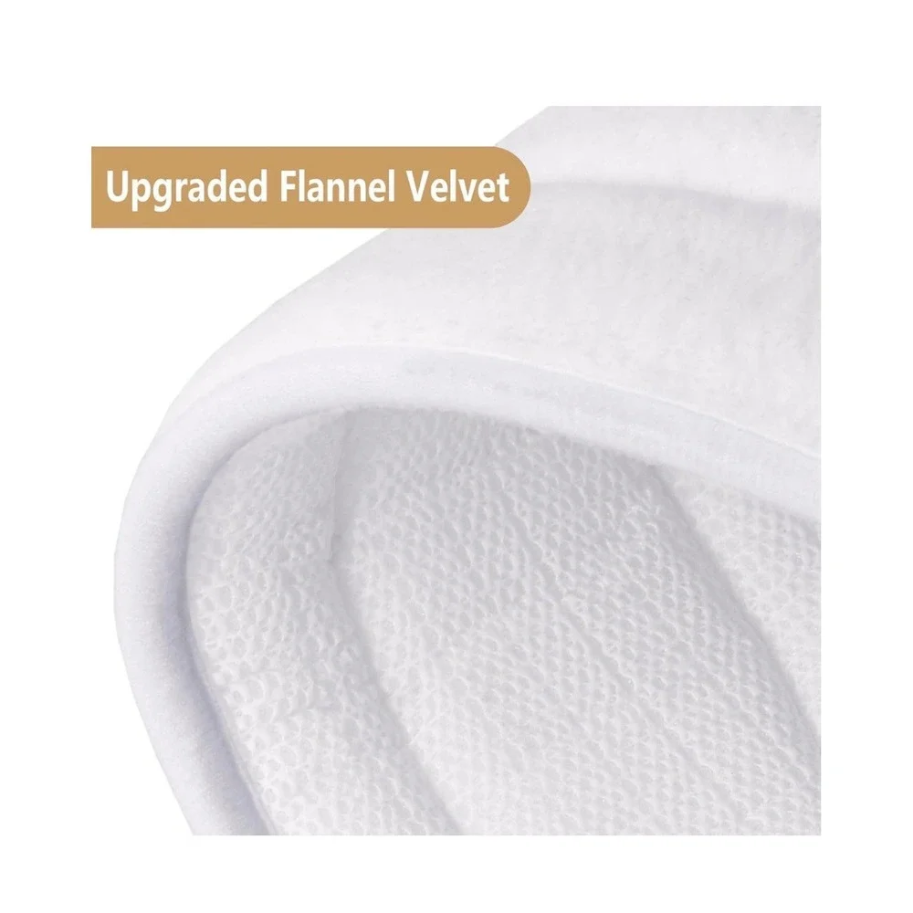 Buganda Memory Foam Bathroom Rug Mat 59x24. White